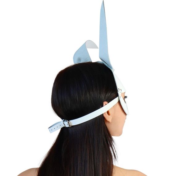 Шкіряна маска Зайчика Art of Sex - Bunny mask, колір Білий sexstyle | Зображення 1