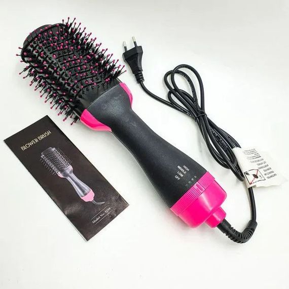 Фен Щітка гребінець 3в1 One step Hair Dryer 1000 Вт 3 режими випрямляч для укладання волосся стайлер з OP-156 функцією іонізації | Зображення 9