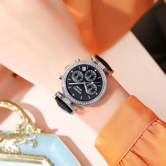 Жіночий годинник Skmei 2089SIBK Silver-Black | Зображення 2