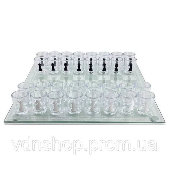 Алко Пьяные шахматы с рюмками и стеклянной доской 24х24 см. Алкогольные шахматы рюмки, настольная игра 32 рюмки WI-43