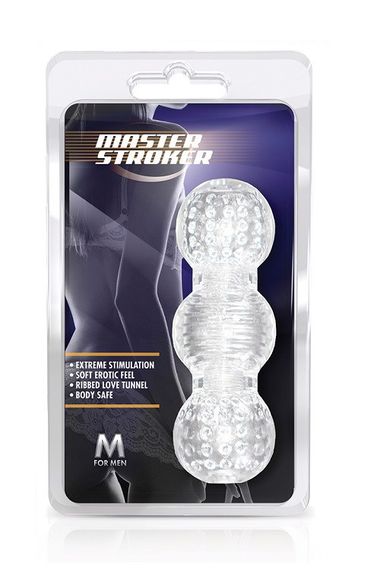 Мастурбатор нереалістичний Blush M for Men Master Stroker прозорий Sex Aura | Зображення 2
