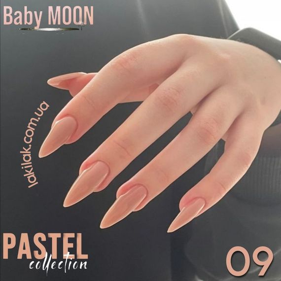 Гель-лак BABY MOON Pastel №09 насичений латте, 6 мл