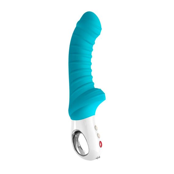 Вибратор для точки G Fun Factory TIGER petrol, ребристый, подходит для анальной стимуляции Sex Aura