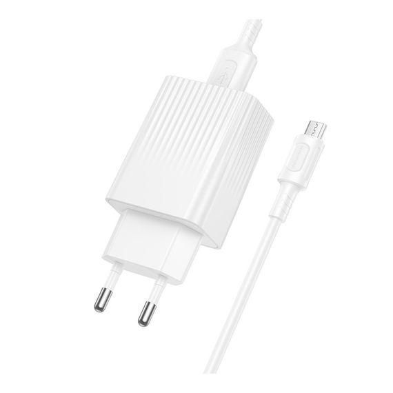 Сетевое Зарядное Устройство Borofone BAS72A 1USB QC 18W+USB to Micro | Зображення 5