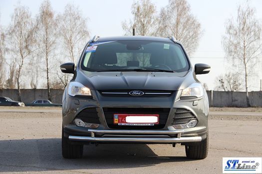 Передній захист ST014 (нерж.) 51/42 мм для Ford Kuga/Escape 2013-2019 рр | Зображення 1
