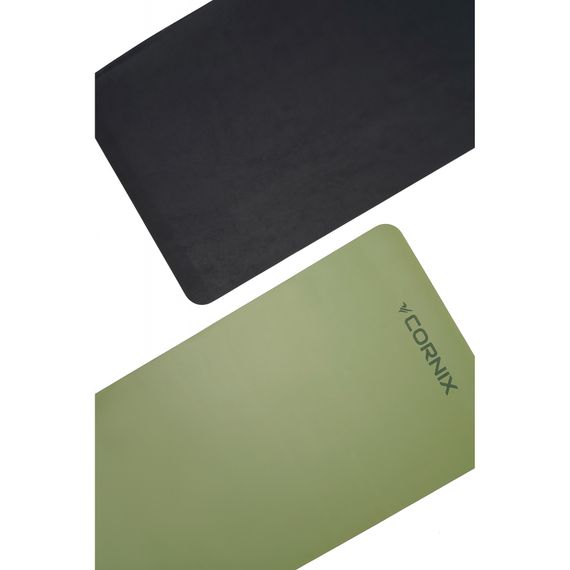 Килимок спортивний Cornix PU 183 x 68 x 0.4 см для йоги та фітнесу XR-0321 Green | Зображення 1