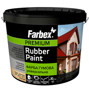 Фарба гумова універсальна Rubber Paint Farbex (графіт 12 кг) 1874 грн