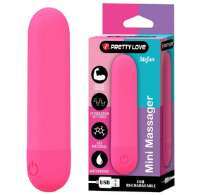 Перезаряжаемая вибропуля Pretty Love - Stefan Pink, BI-300085-2 Sex Aura