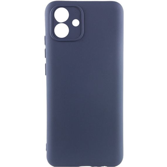 Чохол TPU GETMAN Liquid Silk Full Camera для Samsung Galaxy A04e Синій / Midnight Blue
