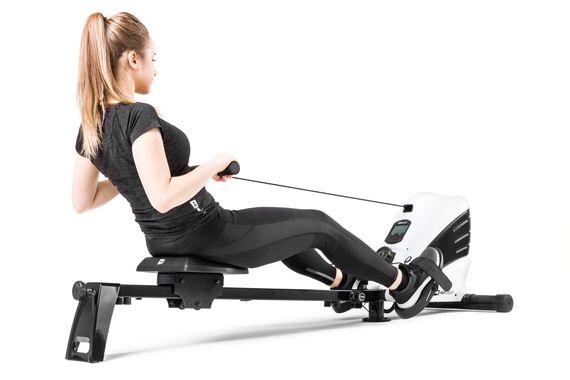 Гребний тренажер Hop-Sport HS-060R Cross білий | Зображення 8