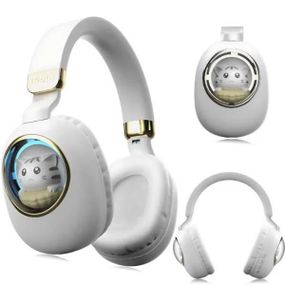 Наушники беспроводные аккумуляторные LED ST862 A.B.C.D Белые