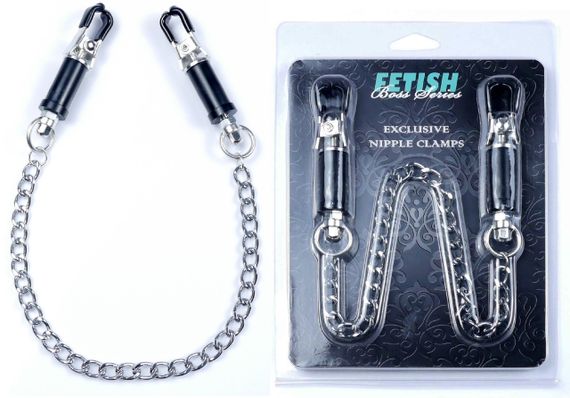 Затискачі для сосків Fetish Boss Series - №12 Exclusive Nipple Clamps, BS6100020 Sex Aura