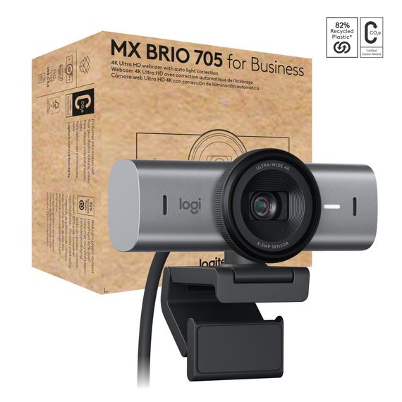 Веб-камера Logitech MX Brio 705 for Business 4K Graphite (960-001530) | Зображення 1