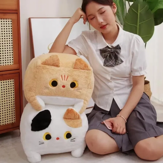 Іграшка Котокуб Жовтогарячий, м'який квадратний кіт 30 см знижка | Зображення 6