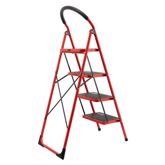 Драбина 4 сход., висота 1,3 м, до верхньої сход. 0,9 м INTERTOOL LT-0038 | Зображення 1