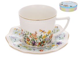Сервіз чайний Bona Di Floral 999-042 12 предметів білий