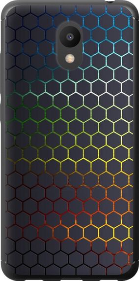 Чехол на Meizu M6 Переливающиеся соты "498u-1349-17620"