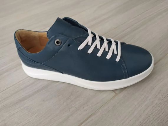 Кожаные кеды синего цвета 40 размер! Легкие кеды благодаря ЭВА подошве | Зображення 3