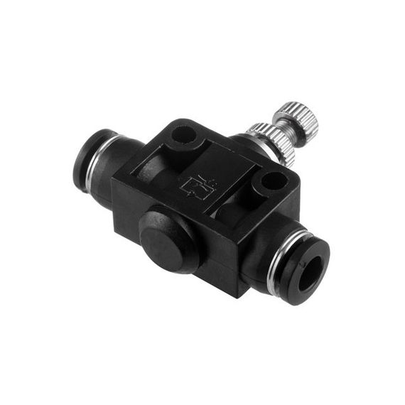 Цангове пряме з'єднання з регулятором, для поліуретанових та ін. шлангів 6*6 мм INTERTOOL PT-2396 | Зображення 1