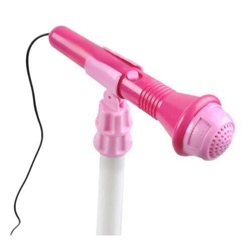 Дитяча електрогітара з підсилювачем і мікрофоном, рожева | Зображення 3