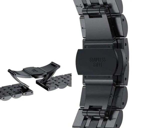 Металевий ремінець Primolux Steel Link для годинника Xiaomi Amazfit T-Rex 2 (A2170) - Black | Зображення 4