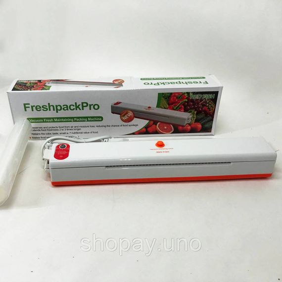 Продуктовий вакуумний пакувальник для дому Freshpack Pro оранжевый, Якісний вакууматор XT-17 | Зображення 7
