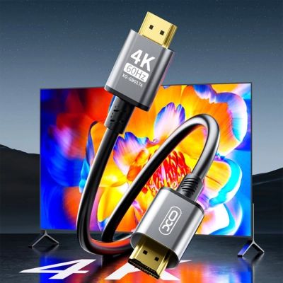Кабель мультимедийный HDMI to HDMI 3.0m v2.0 black XO (GB017A-HDMI.tranish) | Зображення 4