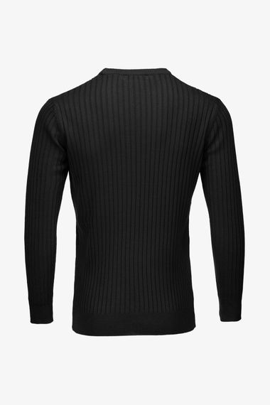 Джемпер однотонний чоловічий Kaptan 1111 3XL Чорний shop (2000990775559) | Зображення 7