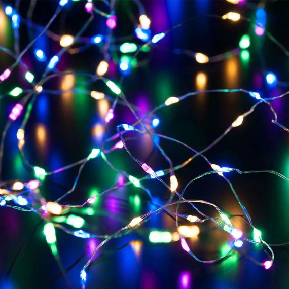 Гирлянда "Роса" 10м, на батарейках (3хАА), Royalstar, Разноцветный / Светодиодная новогодняя гирлянда | Зображення 4