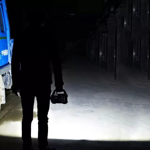 Портативний ліхтар + сонячна панель заряду та батарея для заряджання телефона освітлення | Зображення 1