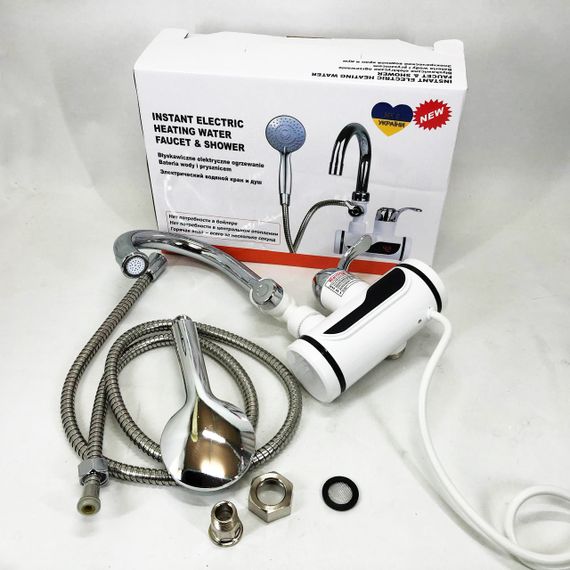 Водонагрівачі проточні електричні з душем, Водонагрівач з душем та краном проточний нагрівач JN-52 | Зображення 2