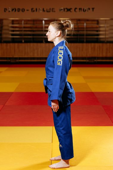 Синє кімоно для дівчат/жінок, дзюдо, TM BUDOGI серія PRO, зріс 170 см, щільність 650 гр/м.кв. | Зображення 3