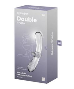 Двойной фаллоимитатор SATISFYER Double Crystal (transparent) sexstyle