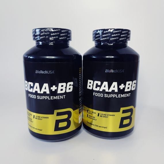 Амінокислоти БЦАА BCAA+B6 BioTech USA 200 таблеток | Зображення 1