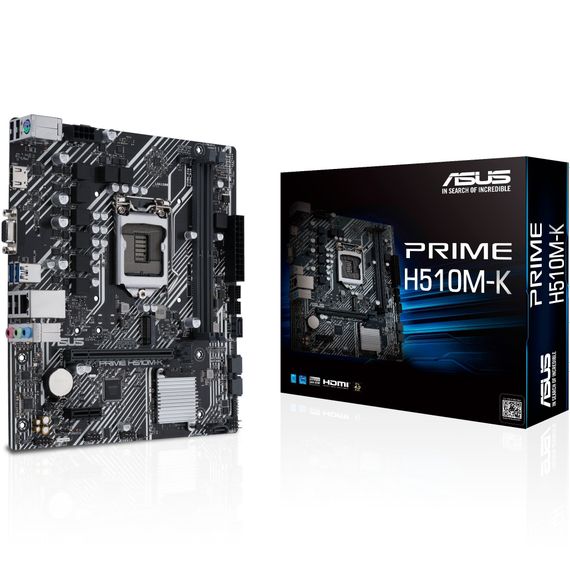 Материнcька плата ASUS PRIME H510M-K s1200 H510 2xDDR4 M.2 HDMI D-Sub mATX (90MB17N0-M0EAY0) | Зображення 6