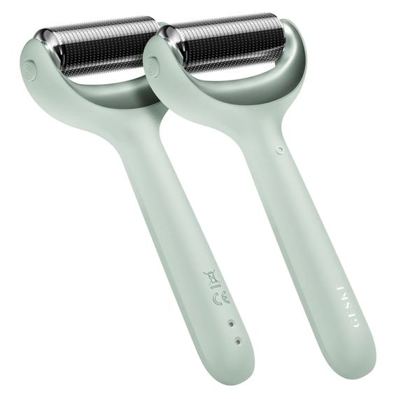 Электронный роллер для лица и тела с микроиглами GESKE MicroNeedle Face&Body Roller 8в1 gray, Зеленый | Зображення 5