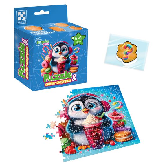 Гра розвиваюча пазли із сюрпризом Пінгвінятко VT8030-06 Vladi Toys VT8030-06 Різнокольоровий shop (4820234767281) | Зображення 1