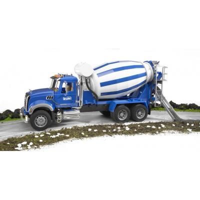Спецтехника Bruder бетоновоз Mack Granite М1:16 cиний (02814) (02814) | Зображення 6