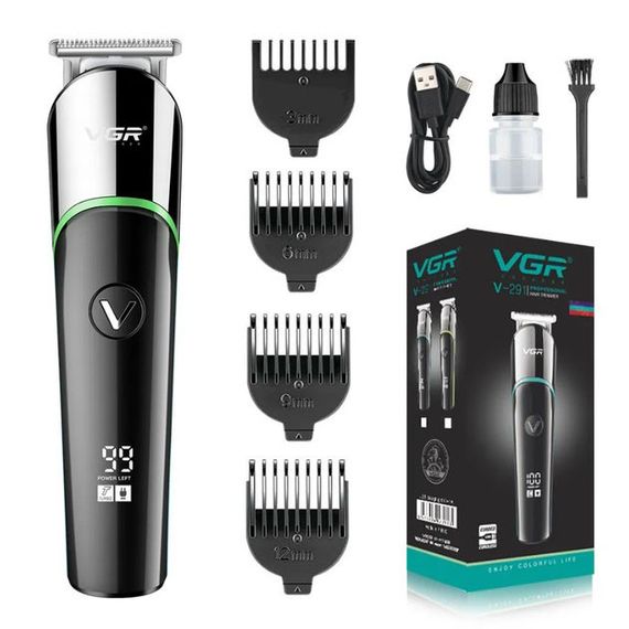 Електромашинка для волосся VGR V-291, Машинка для підстригання Машинка стрижки з безліччю насадок IB-84 | Зображення 3