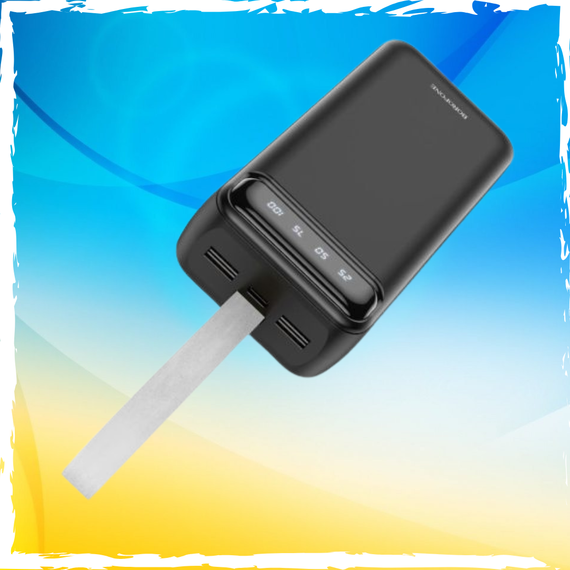 PowerBank 30000mAh BOROFONE BJ14B. Павербанк, повербанк 30000. З Led-лампою | Зображення 2