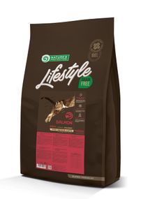 Корм Nature's Protection Lifestyle Grain Free Salmon Senior Cat сухой с лососем для пожилых котов 7 кг