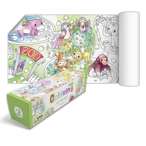 Раскраска "Зоопарк" DoDo 300327 размер 70х16 см | Зображення 2