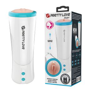 Мастурбатор із фрикціями PRETTY LOVE Aby з голосом, в колбі, 24.6 см Sex Aura