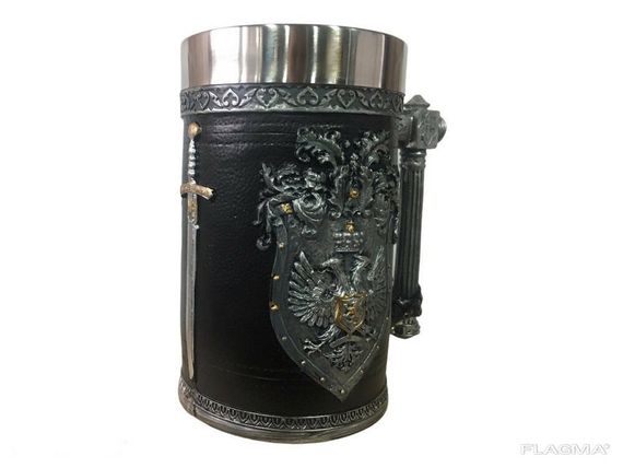 Кружка Чашка 3D Skull Mug Череп Пивная кружка Двуглавый Орёл | Зображення 3