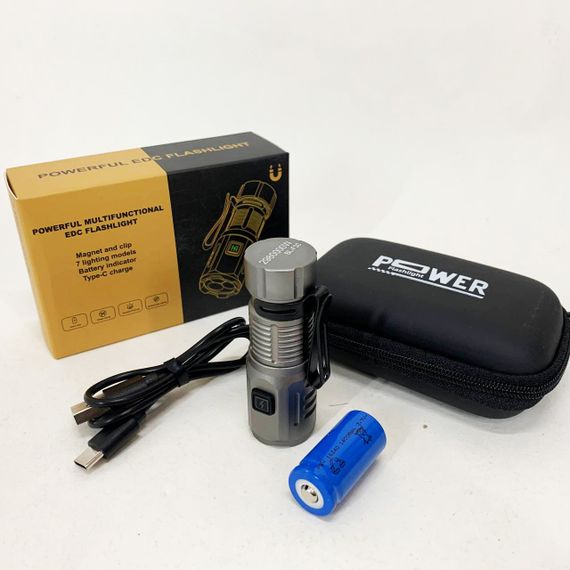 Яркий тактический фонарик, Фонарь для дома с зарядкой от розетки, Перезаряжаемый ручной фонарь JK-64 | Зображення 2