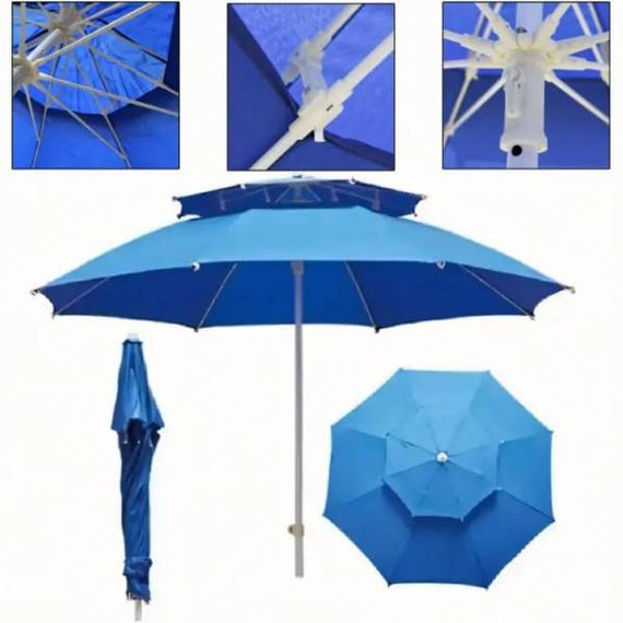 Парасолька 3м з подвійним клапаном HYG1837 Синій