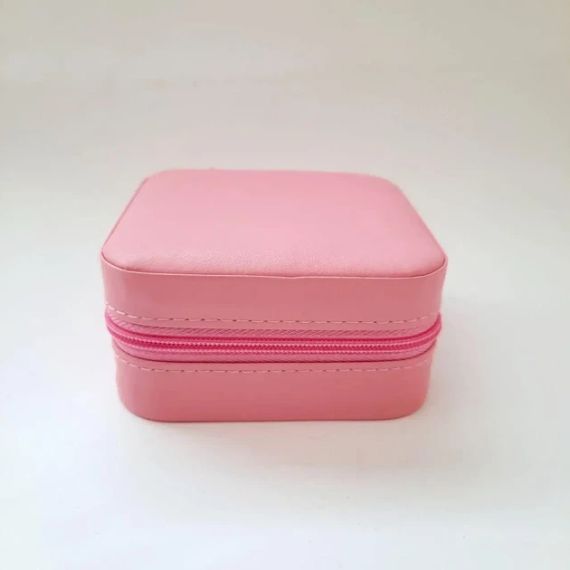 Шкатулка-органайзер для украшений, кожаная PINK Розовый | Зображення 3