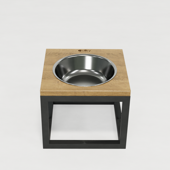 Миска на подставке для больших собак Hollky Base Solo XL (1 × 1,8 л) Solo XL-262620-GRNT | Зображення 3