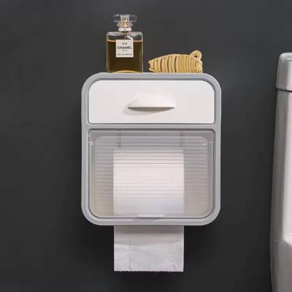 Полиця тримач для туалетного паперу настінна 96-20-8PCS Біла