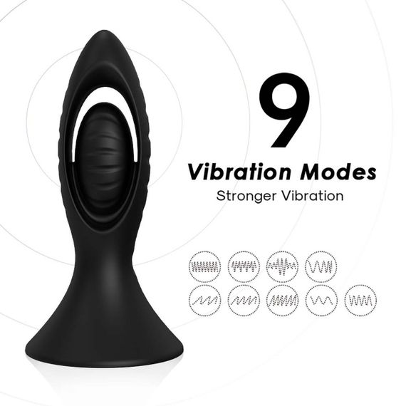 Анальный стимулятор Watchman Black, 9 vibration functions sexstyle | Зображення 6